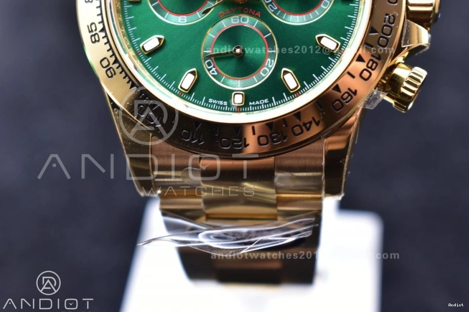 Daytona 1:1 Best Bracelet SA4130 116508 Edition Green Dial BTF YG on 0402